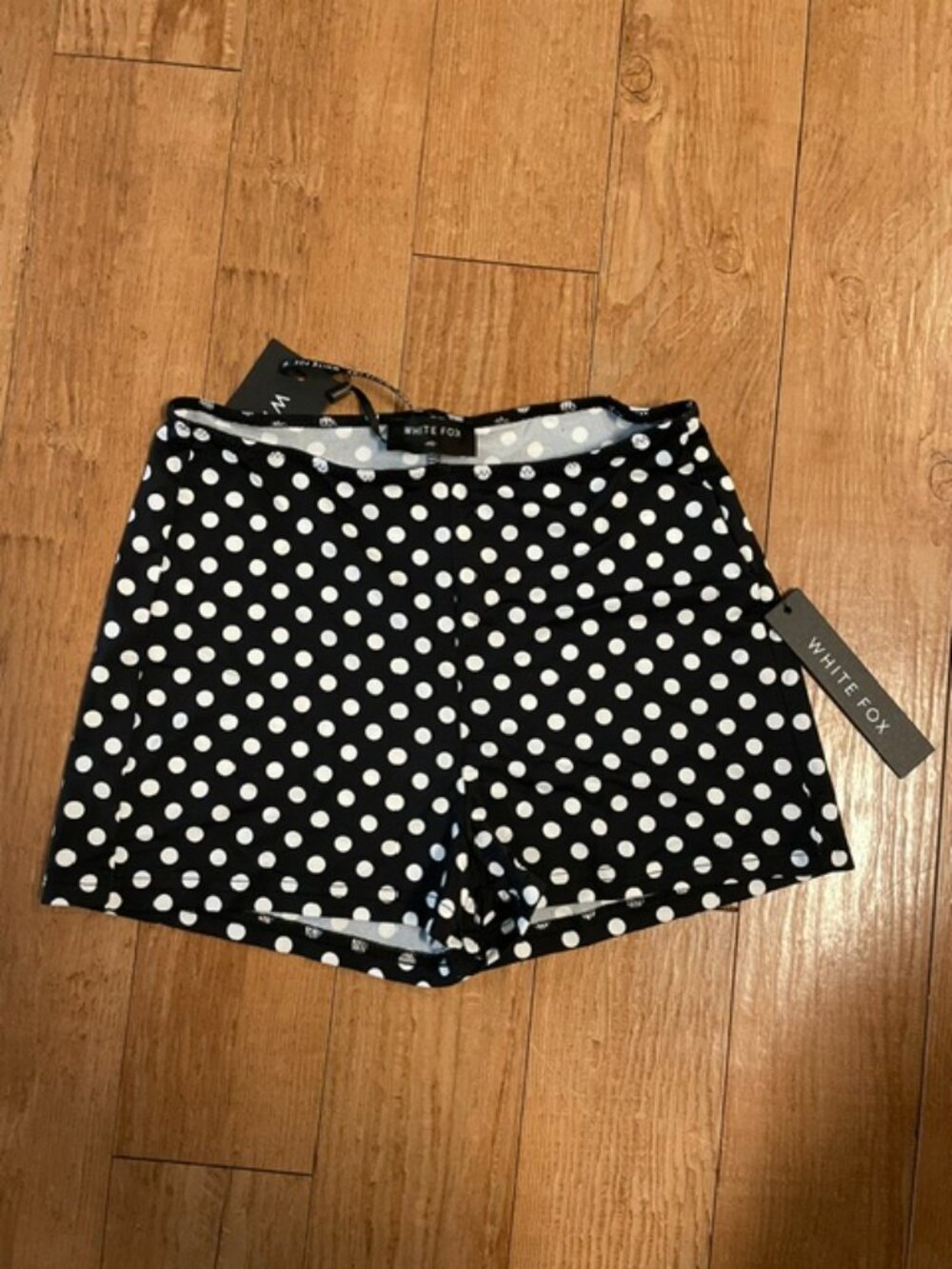 White Fox Polka Dot Shorts